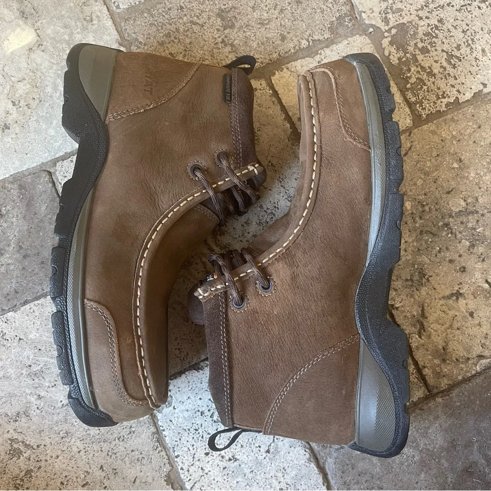NWT Ariat Women’s Edge LTE Moc Composite Toe Work Boots | Brown Suede | Size 8 - Picture 4 of 16